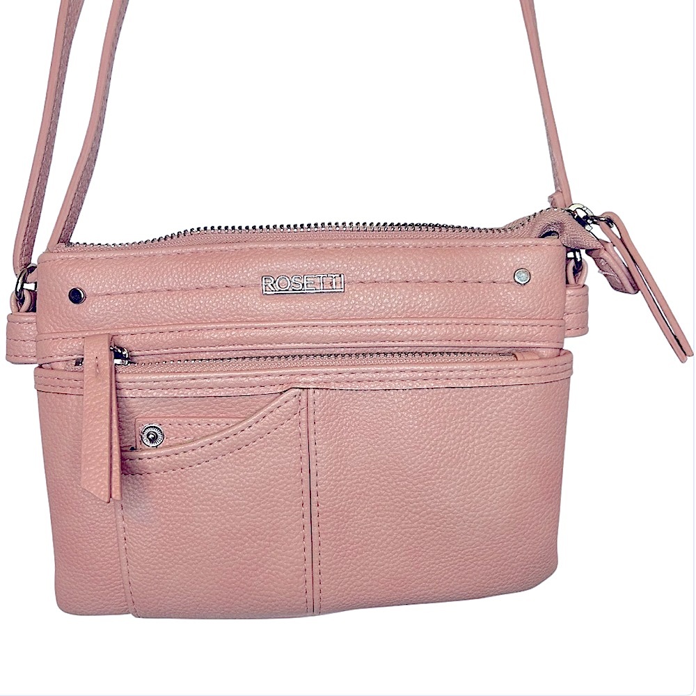 Rossetti Blush crossbody bag with Multiple Pockets